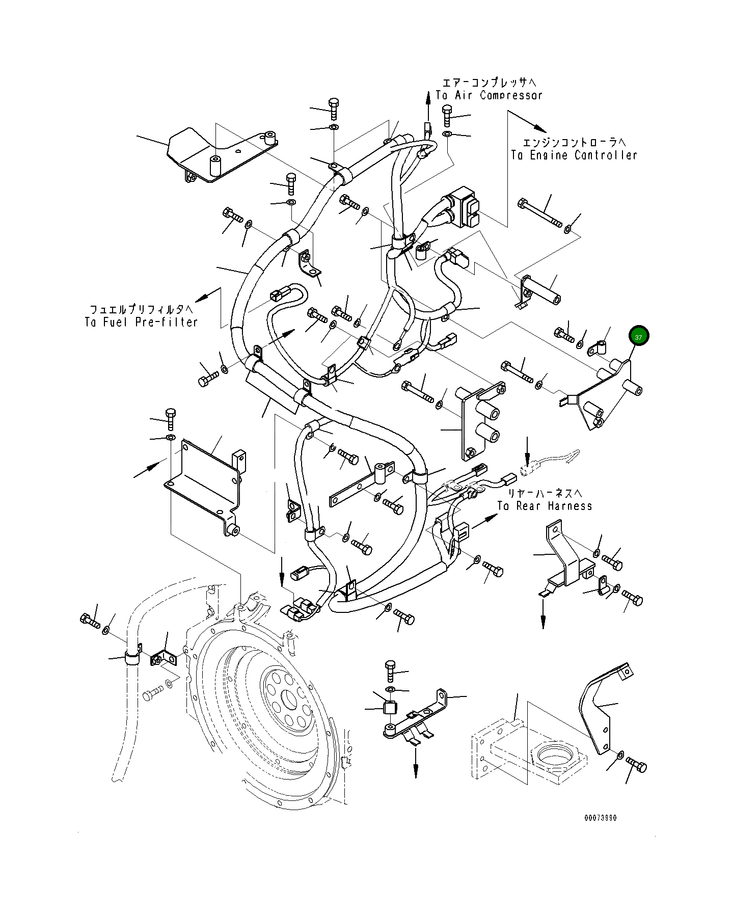 Кронштейн 419-06-48331 Komatsu