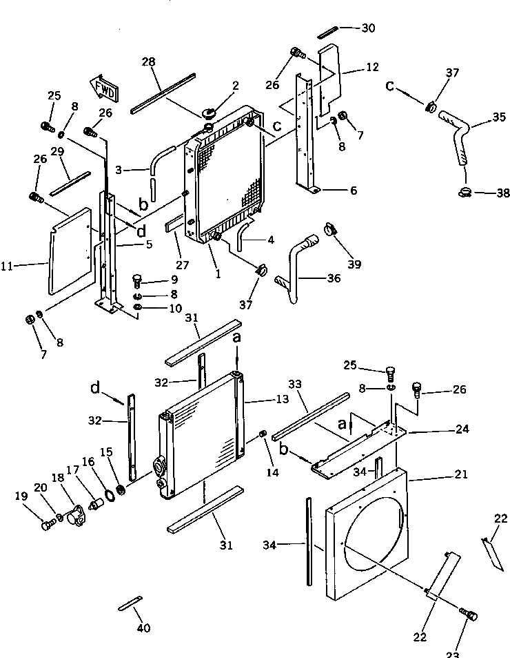 Направляющий вентилятор M721045803721 Komatsu