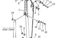 Палец 203-70-42121 Komatsu