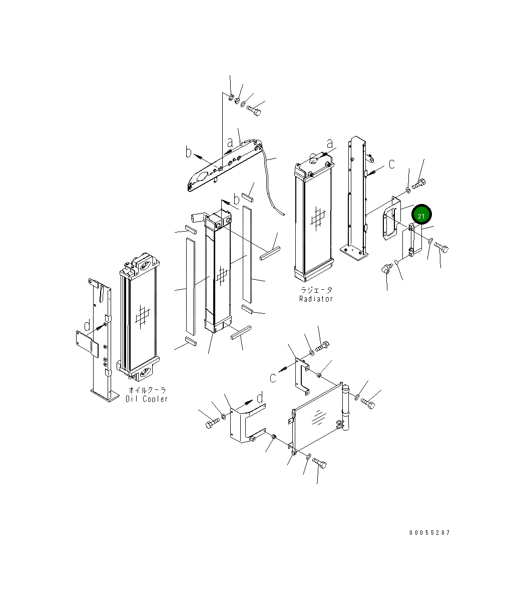Кронштейн 21K-03-72481 Komatsu