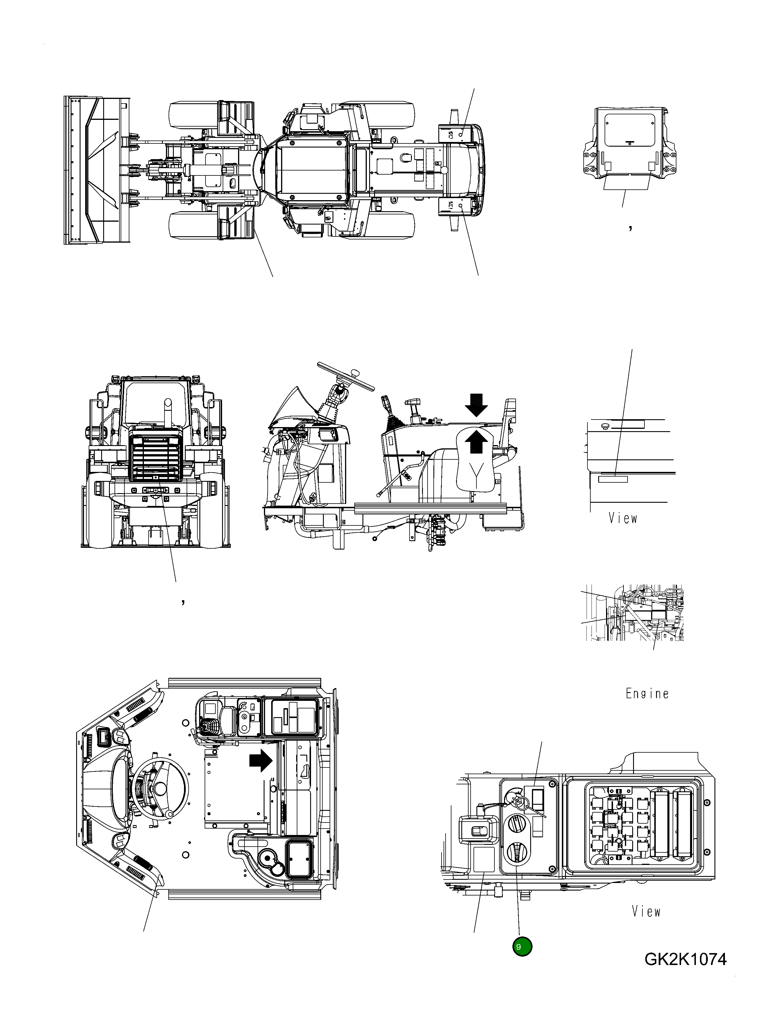 Наклейка 423-93-23360 Komatsu