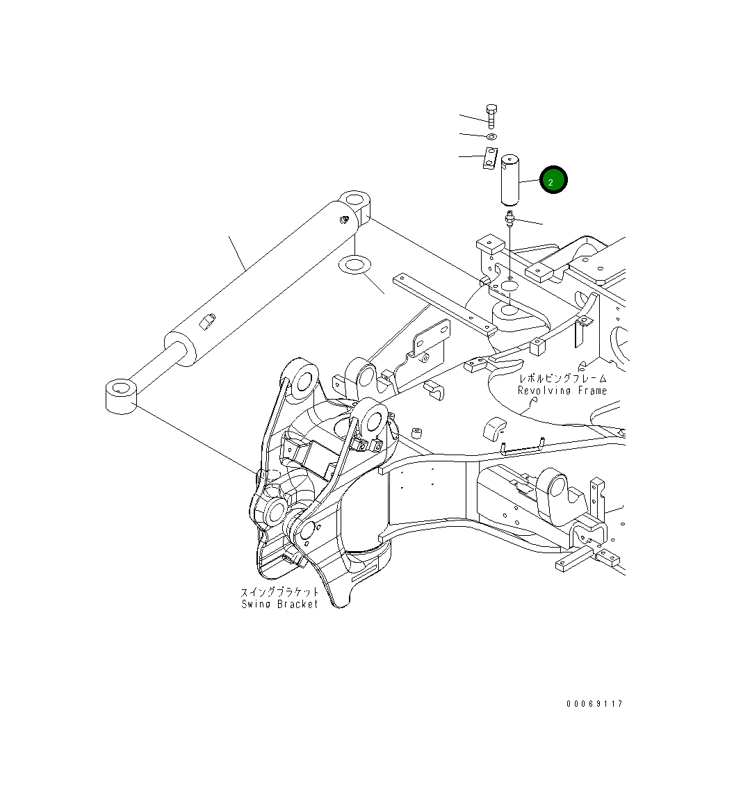 Палец 22L-70-21442 Komatsu