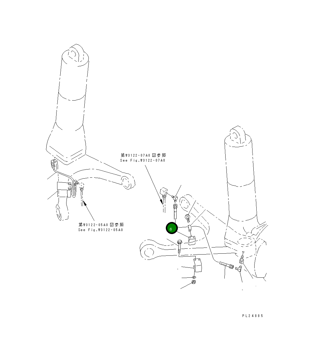 Кронштейн 566-95-6A150 Komatsu