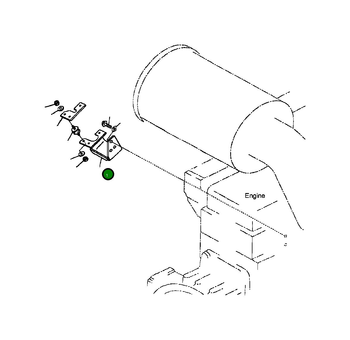 Кронштейн 425-43-21211 Komatsu