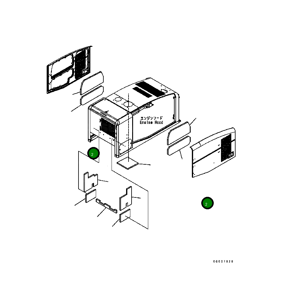 Лист 418-54-B1730 Komatsu