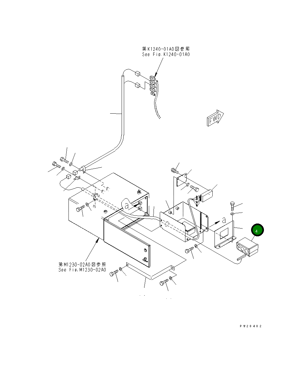 Кронштейн 8255-06-4231 Komatsu