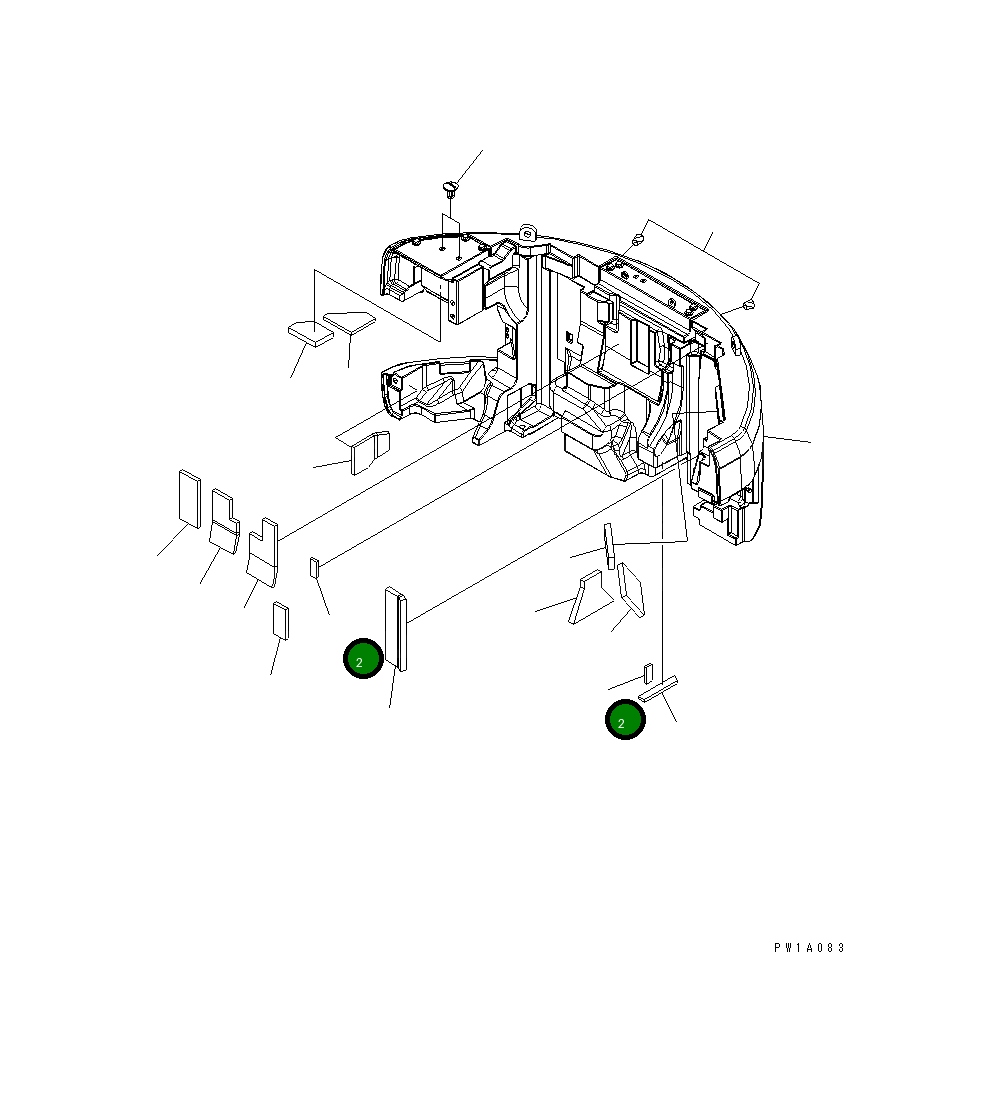 Лист 22U-46-23290 Komatsu