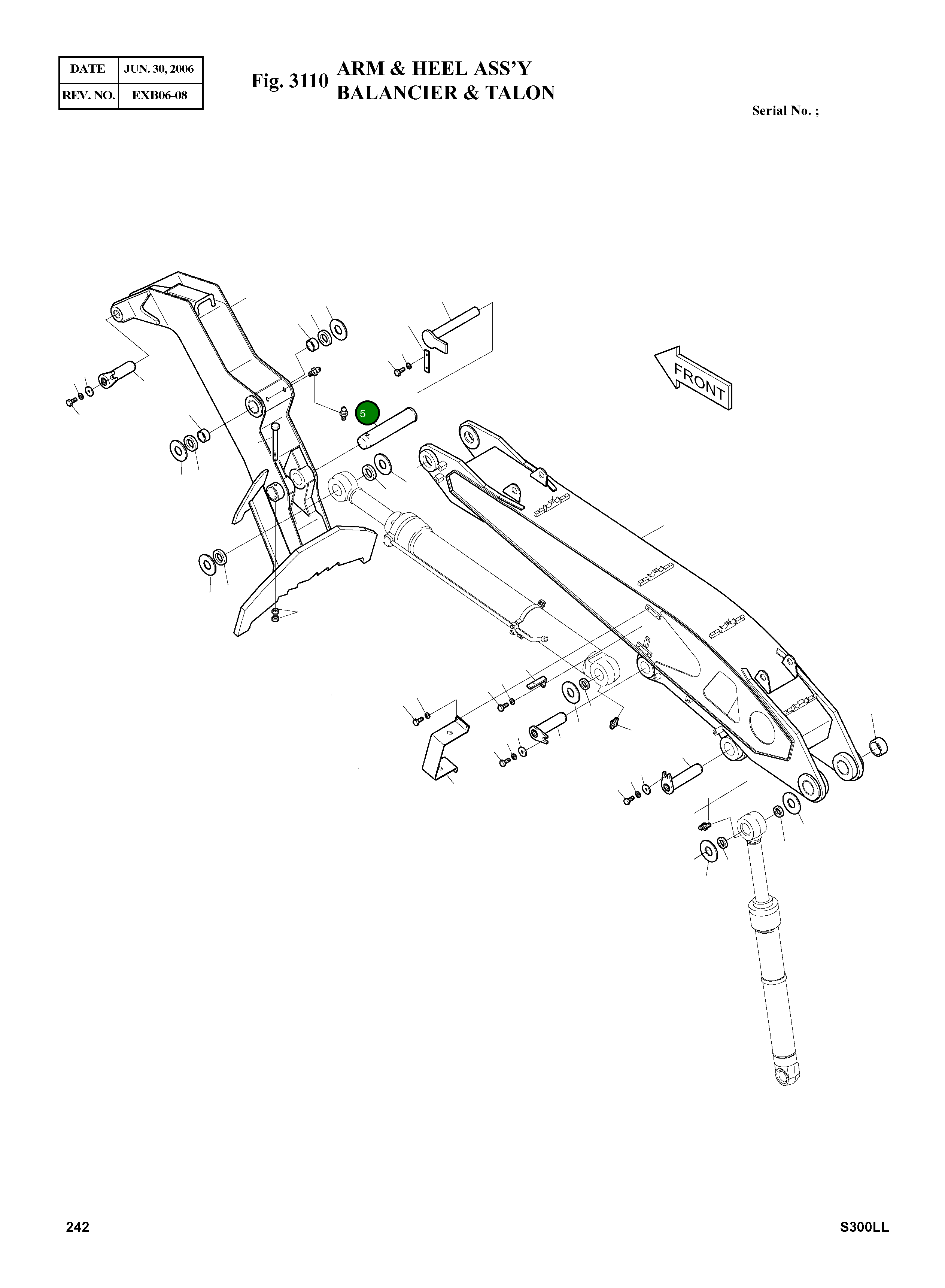 Палец 2123-2434 Komatsu