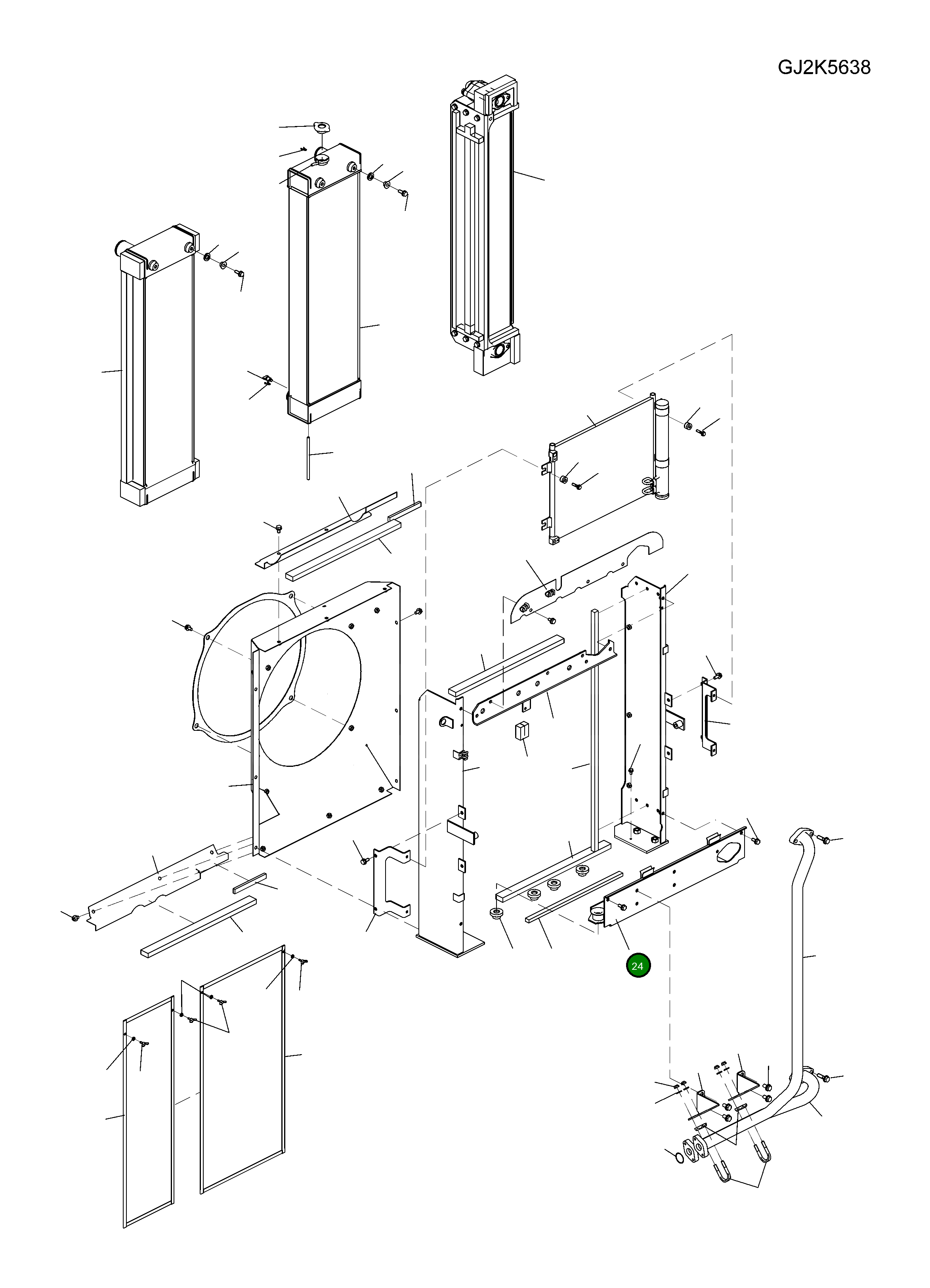 Основание рамы 20E-03-31151 Komatsu