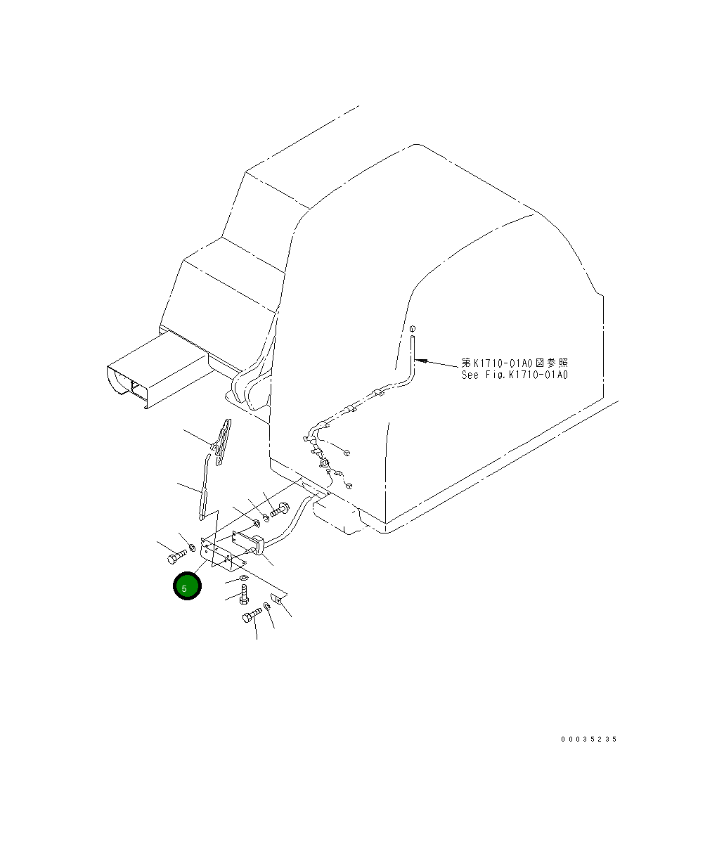 Кронштейн 20E-06-21130 Komatsu