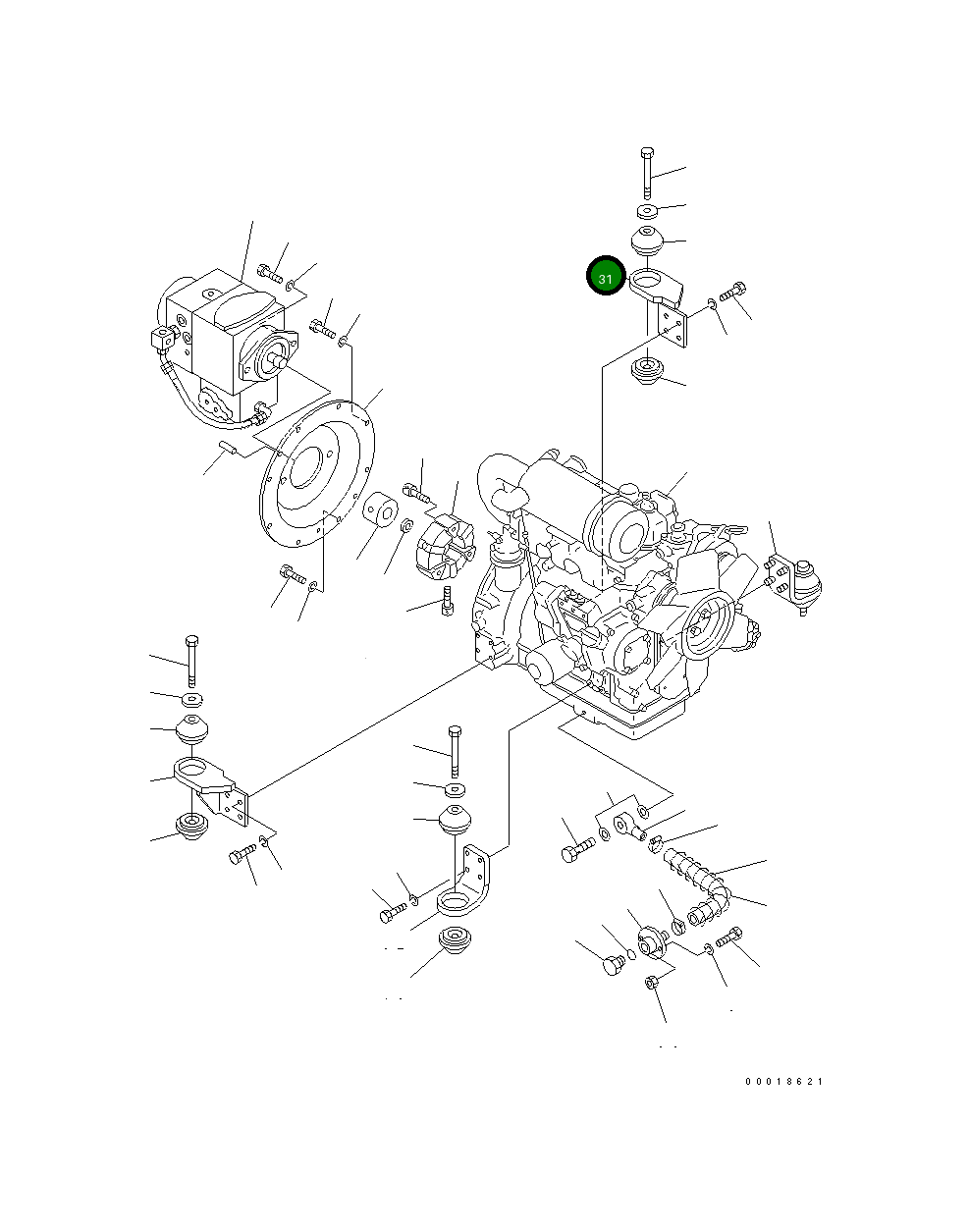 Кронштейн 257-20-51400 Komatsu