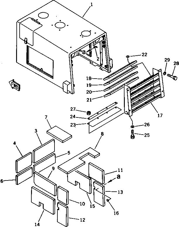 Лист 416-Z90-1141 Komatsu
