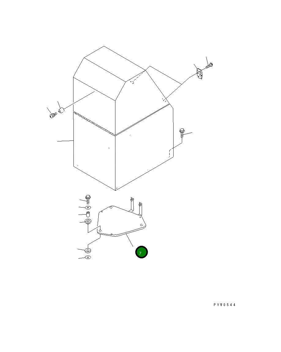 Кронштейн 42C-S95-1290 Komatsu