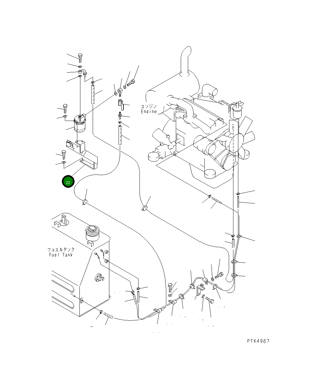 Кронштейн 201-04-72140 Komatsu