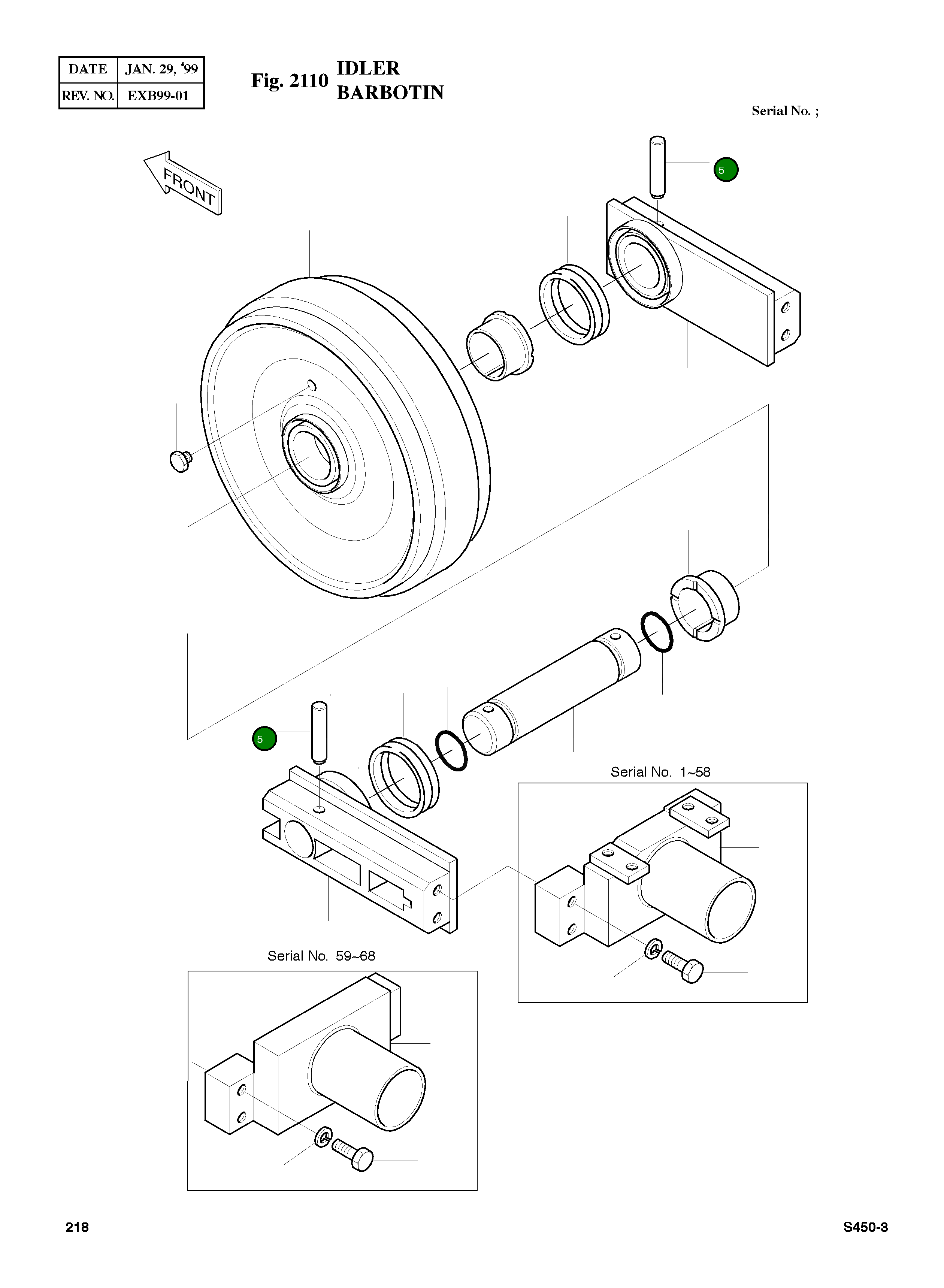 Палец 2123-6070 Komatsu