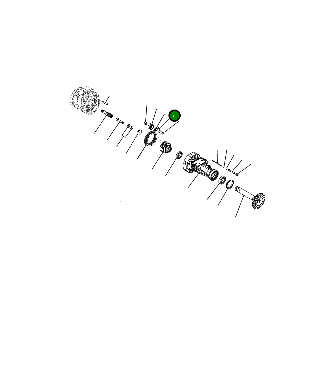 Палец 19723R1 Komatsu