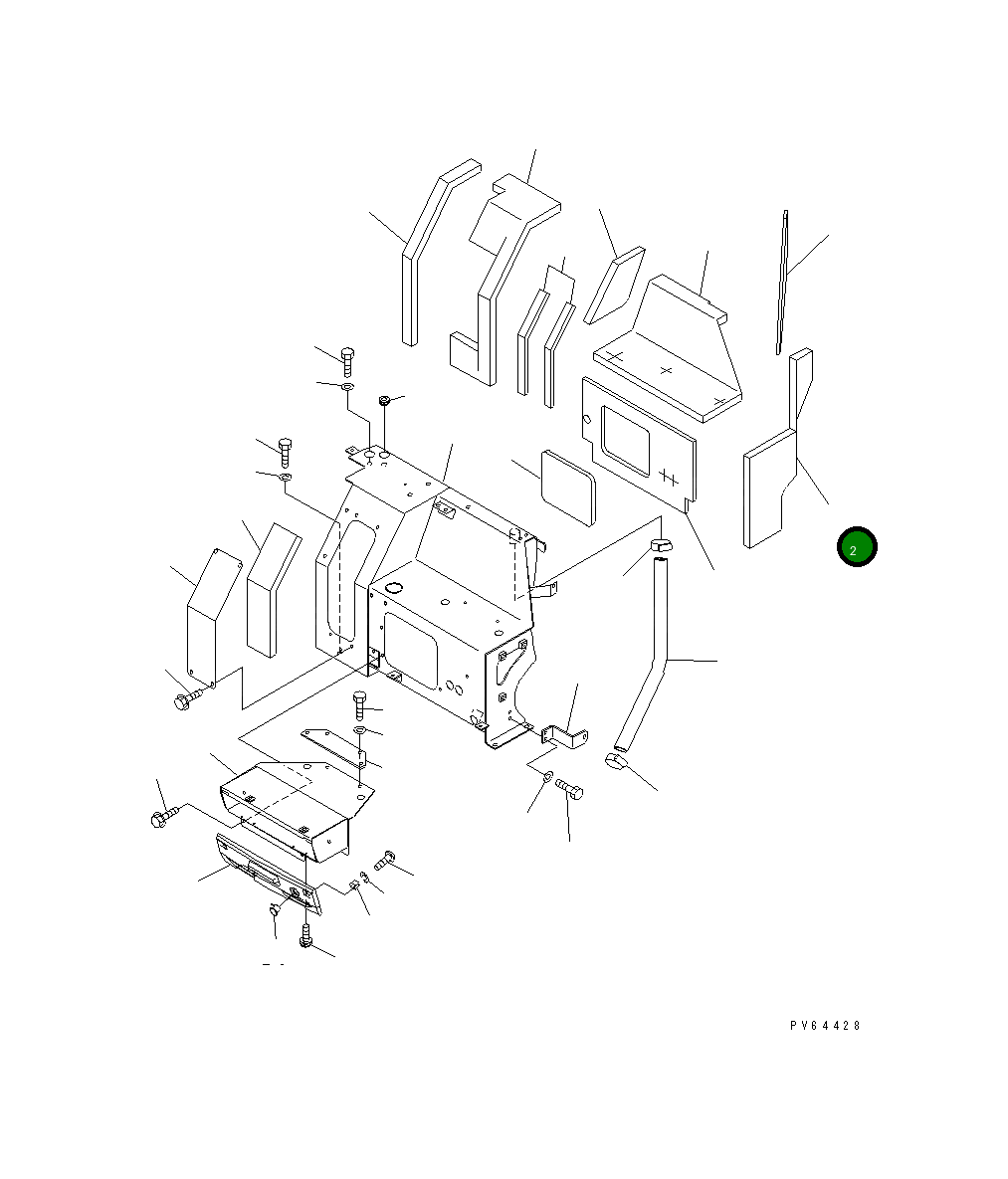 Лист 22K-54-12121 Komatsu