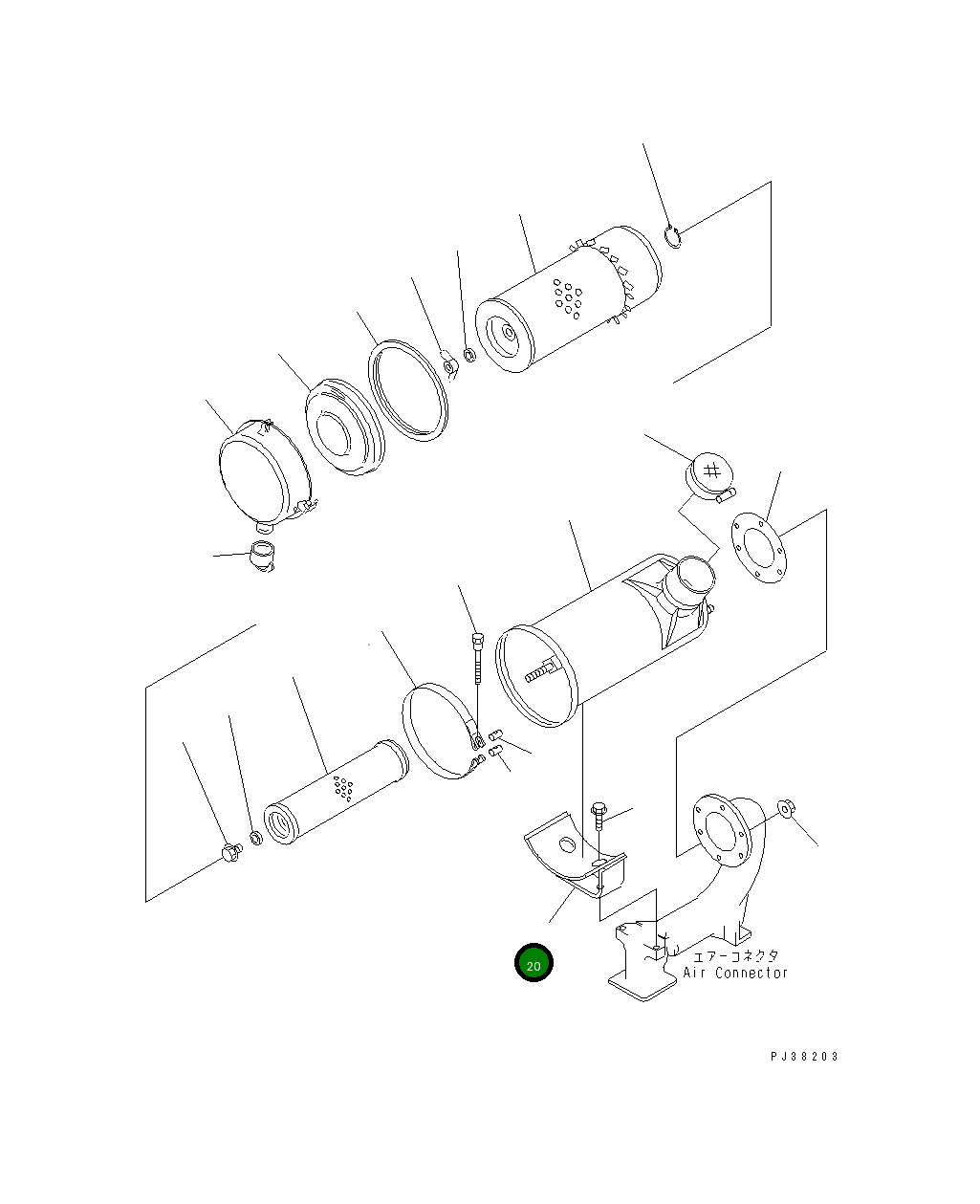 Кронштейн 6206-11-4541 Komatsu