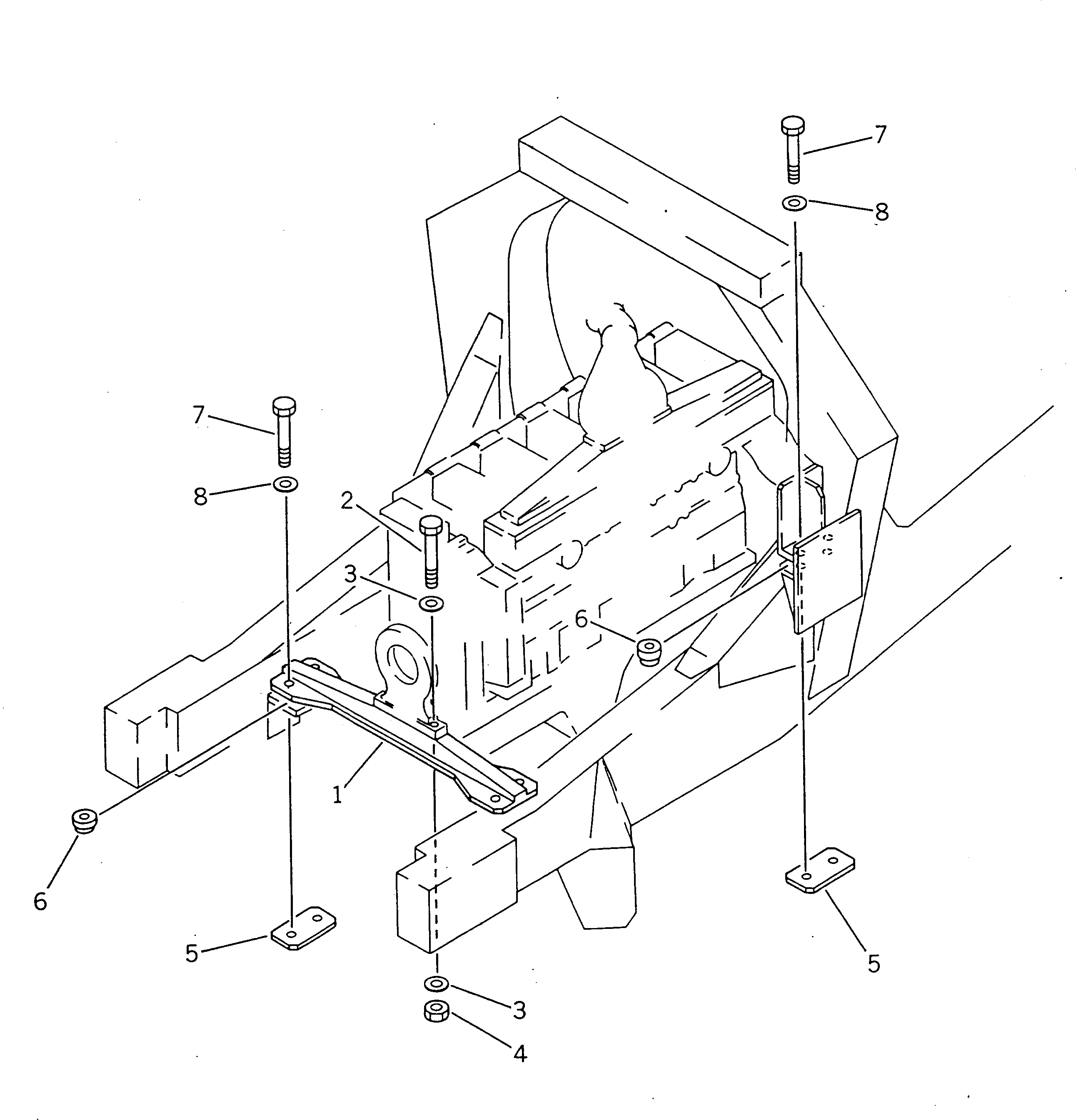 Кронштейн 569-01-31110 Komatsu