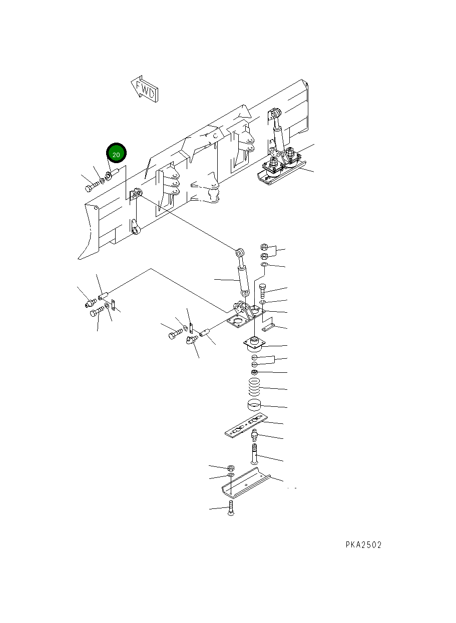 Палец 21X-70-11230 Komatsu