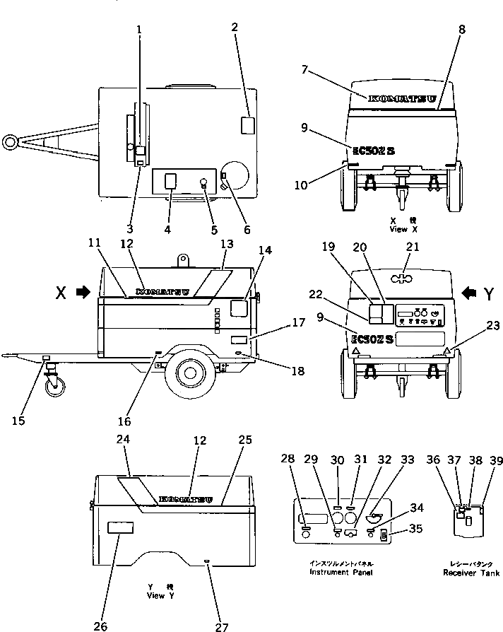 Линия M711038453530 Komatsu