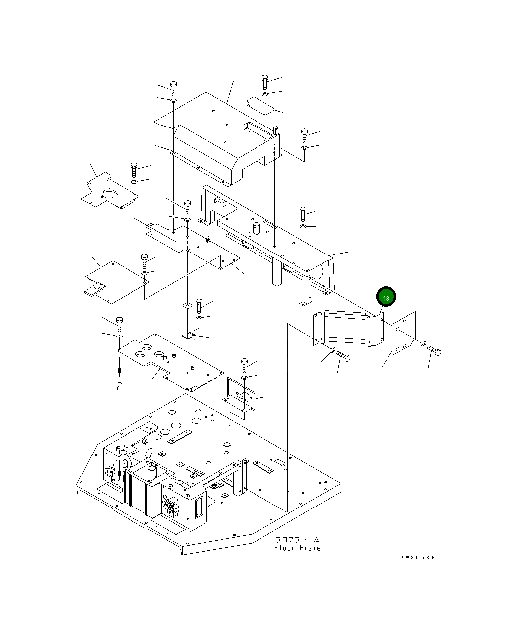 Кронштейн 234-54-53330 Komatsu