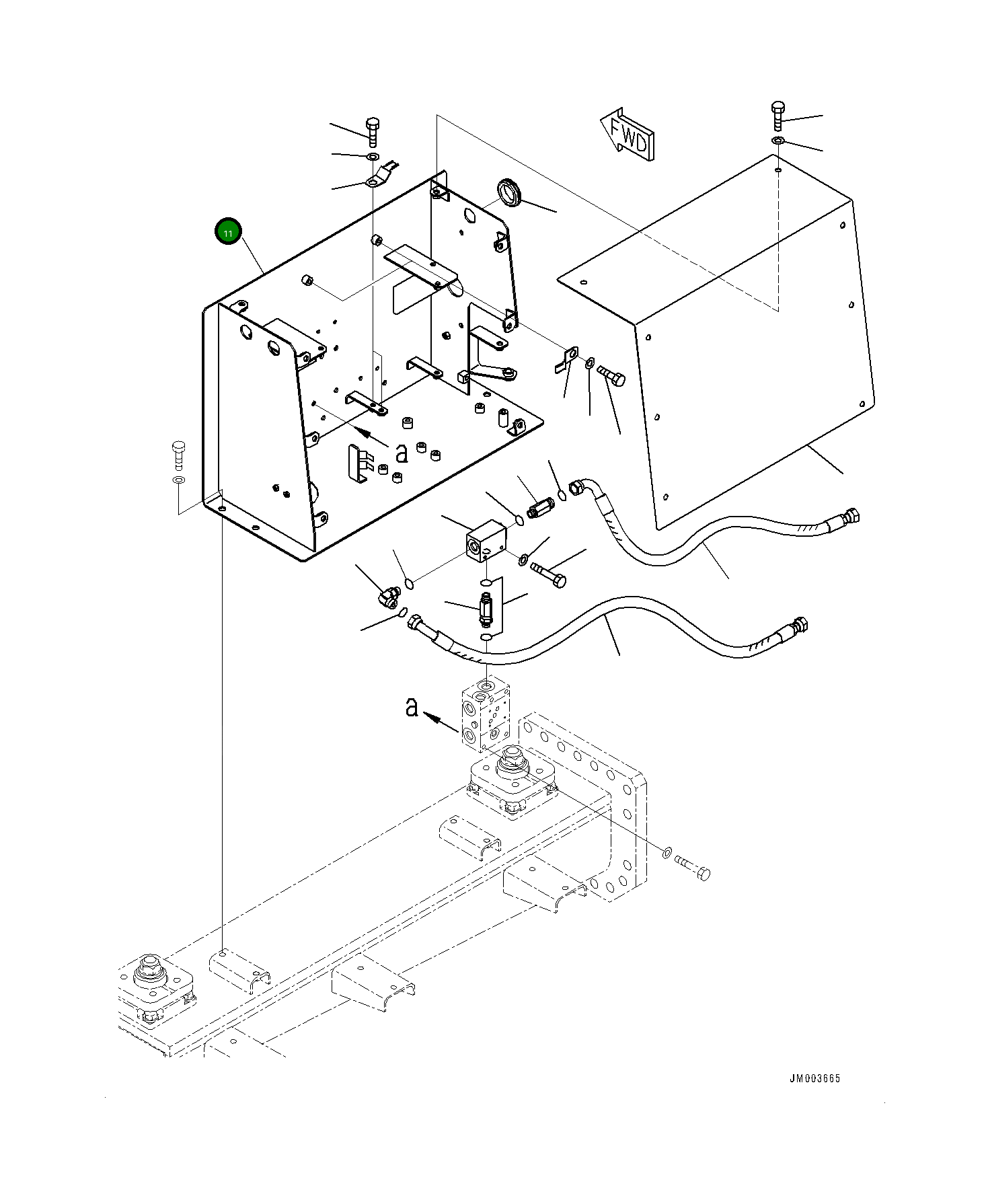 Кронштейн 561-88-8A170 Komatsu