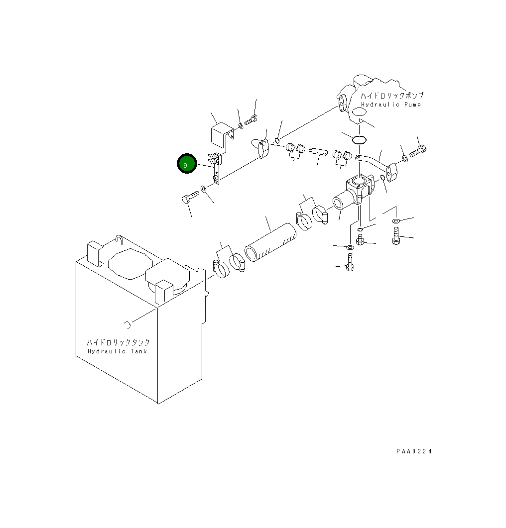 Кронштейн 203-06-67210 Komatsu