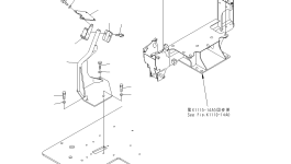 Кронштейн 22S-43-81160 Komatsu