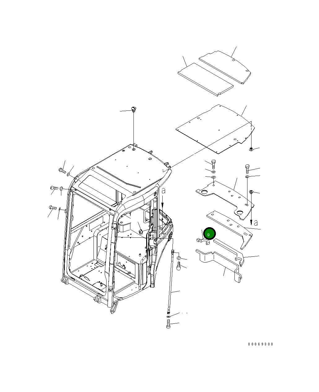 Лист 22F-54-35590 Komatsu