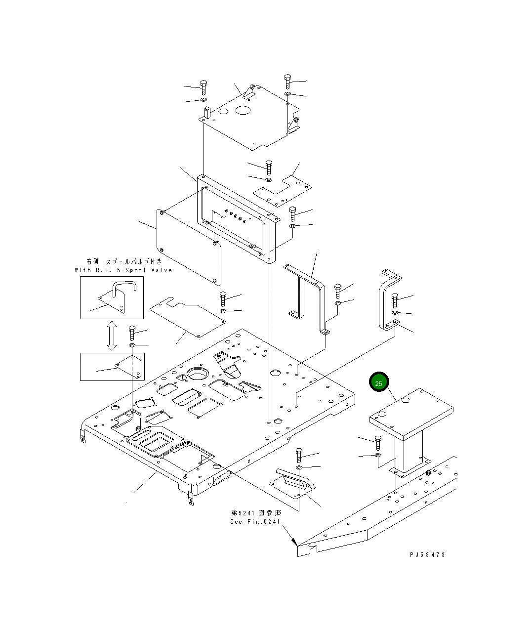 Кронштейн 23D-57-32110 Komatsu