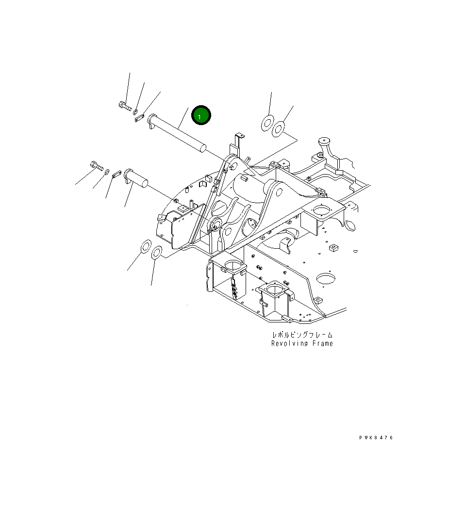 Палец 21W-70-38140 Komatsu
