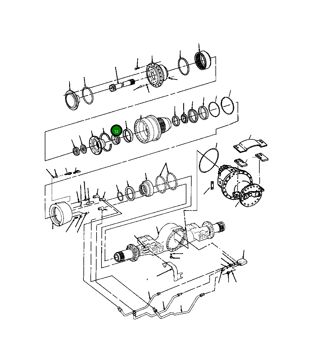 Конус 1244 726 H91 Komatsu