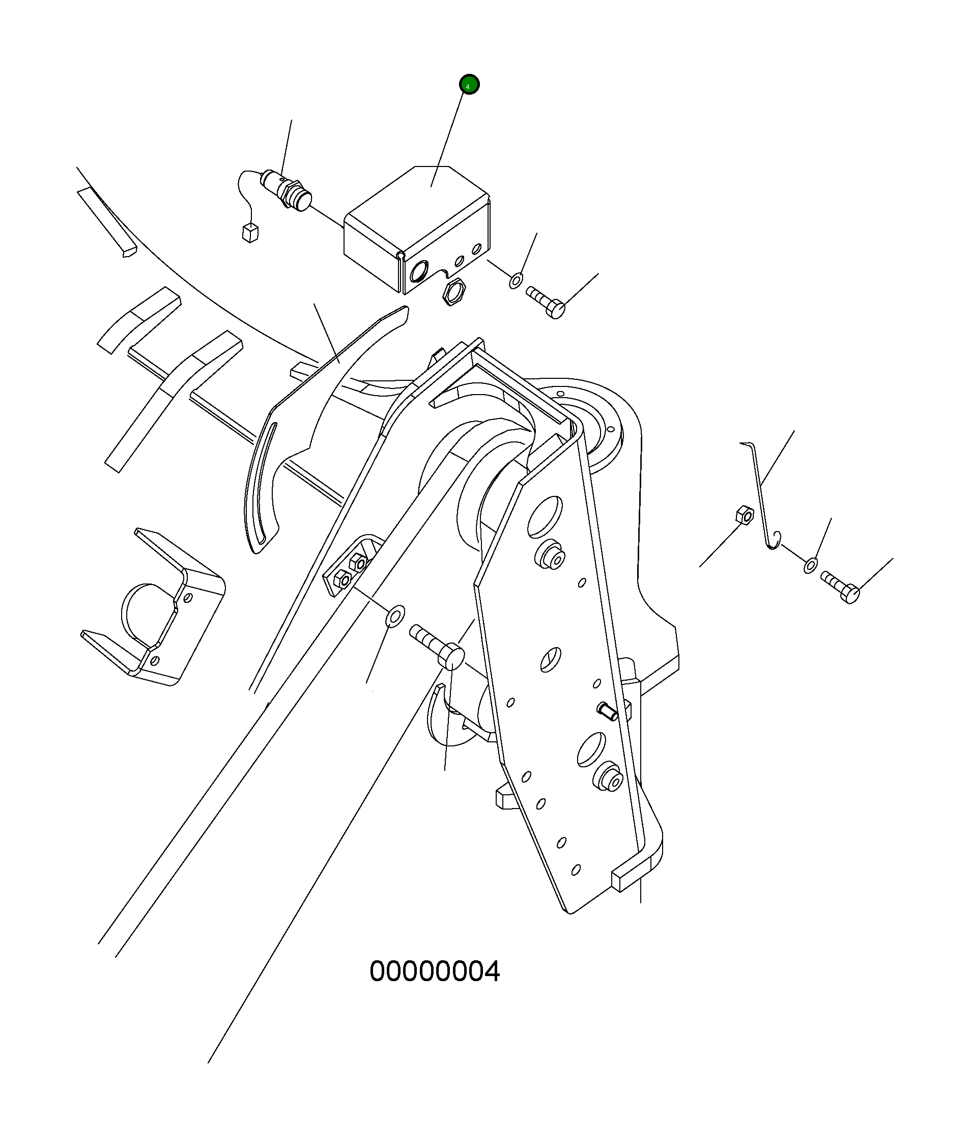 Кронштейн 416-43-H9110 Komatsu