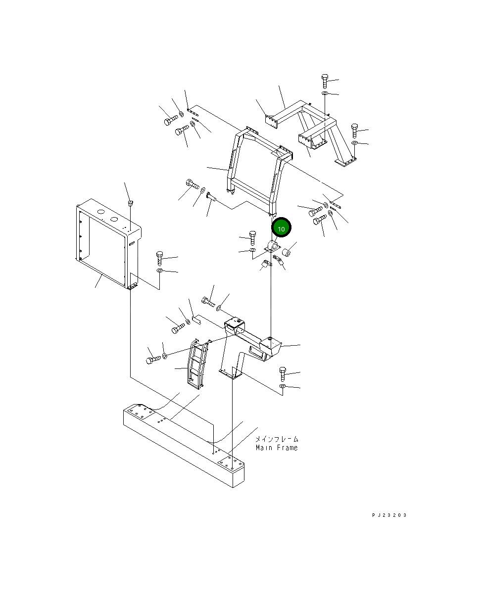 Кронштейн 561-89-67830 Komatsu