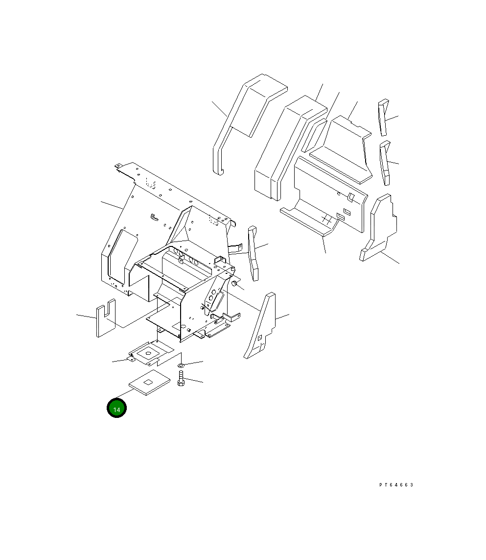 Лист 21U-979-1171 Komatsu