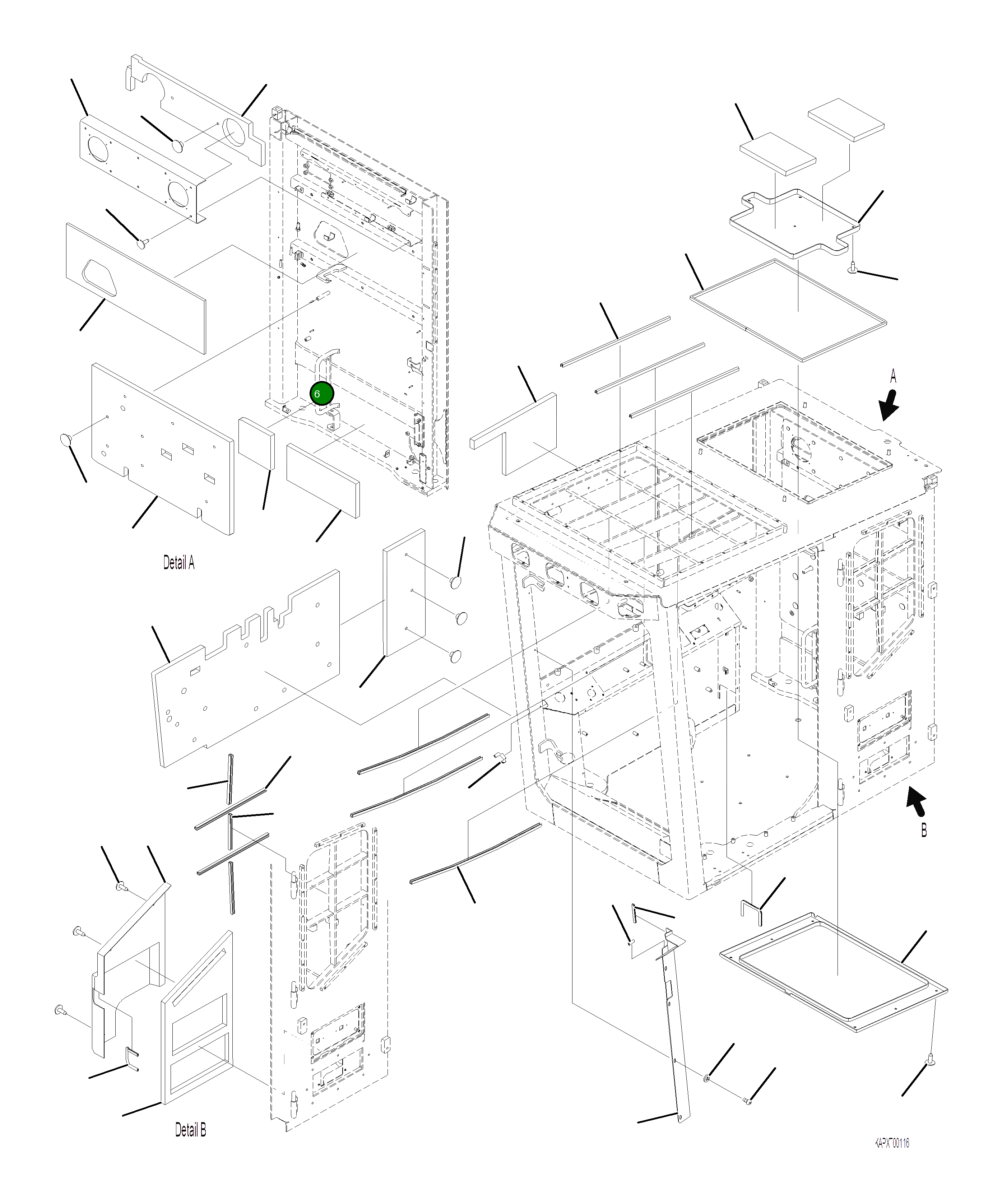 Клипса 4A1-53-12960 Komatsu