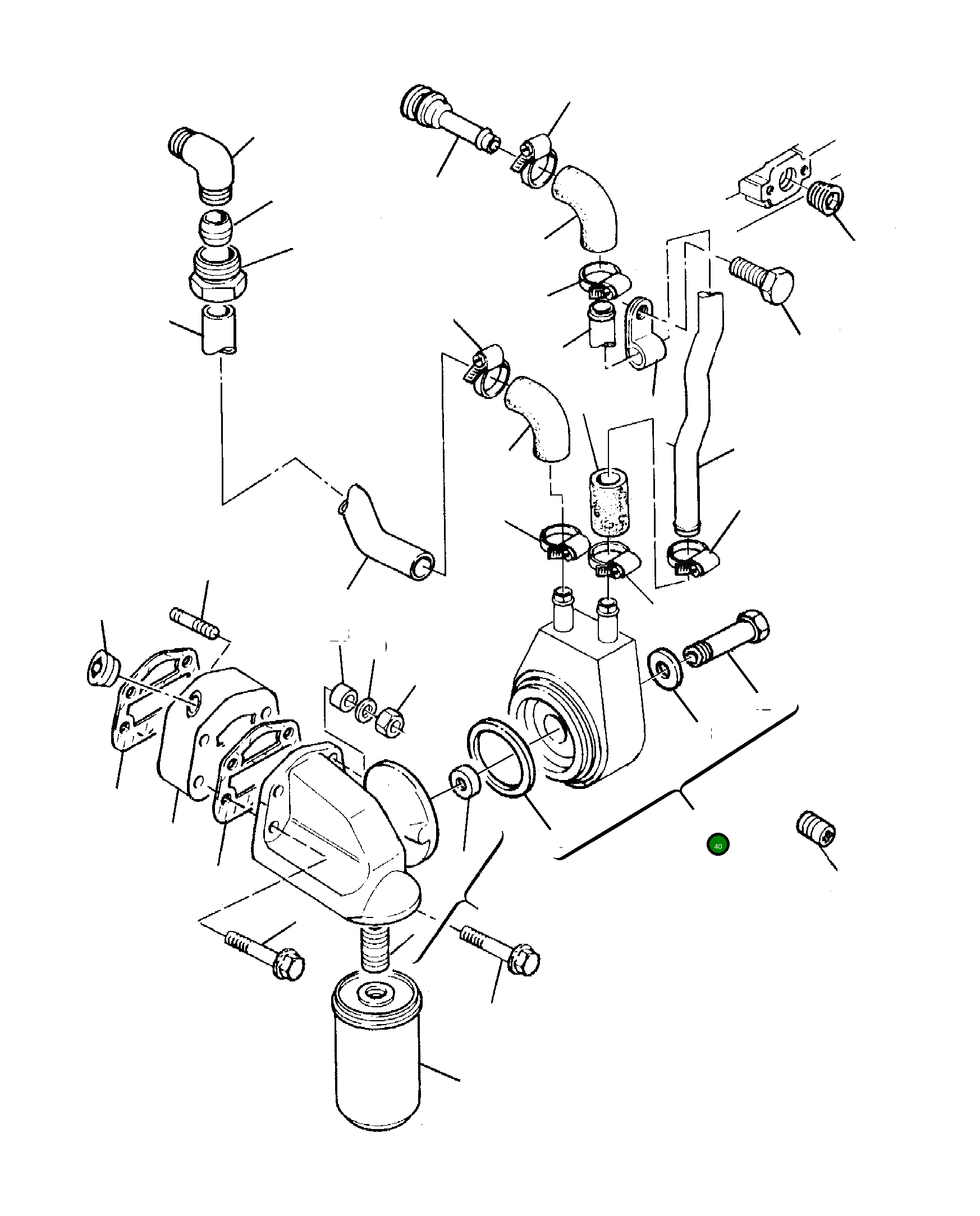 Масляный радиатор 6810-61-2111 Komatsu