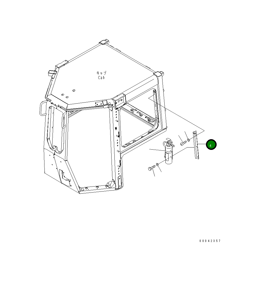 Кронштейн 17A-979-1770 Komatsu