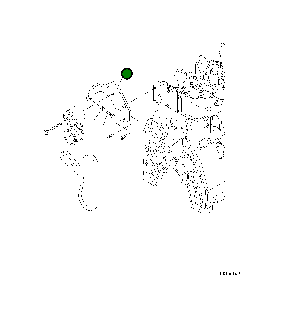 Кронштейн 124-01-51530 Komatsu