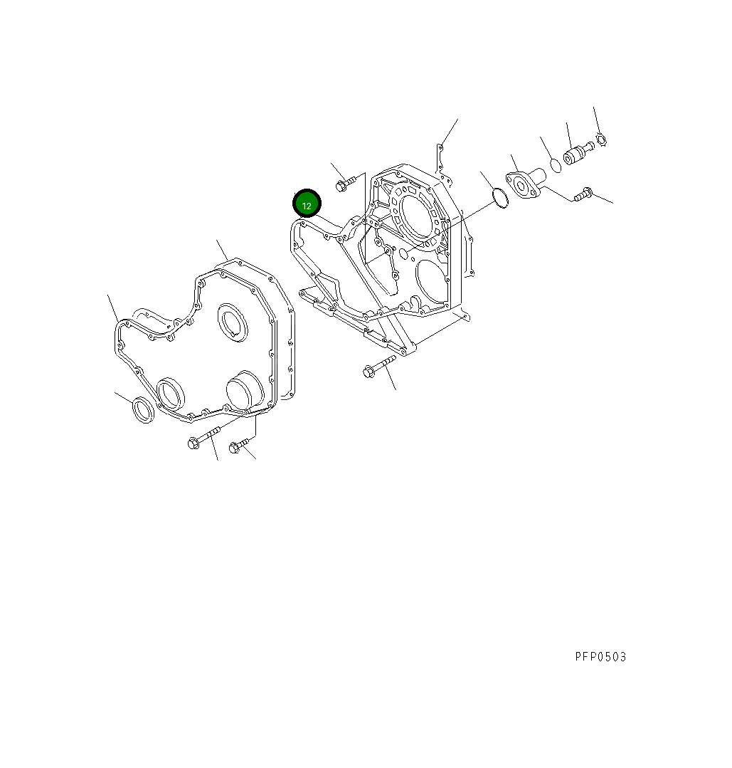 Корпус 6735-21-3130 Komatsu