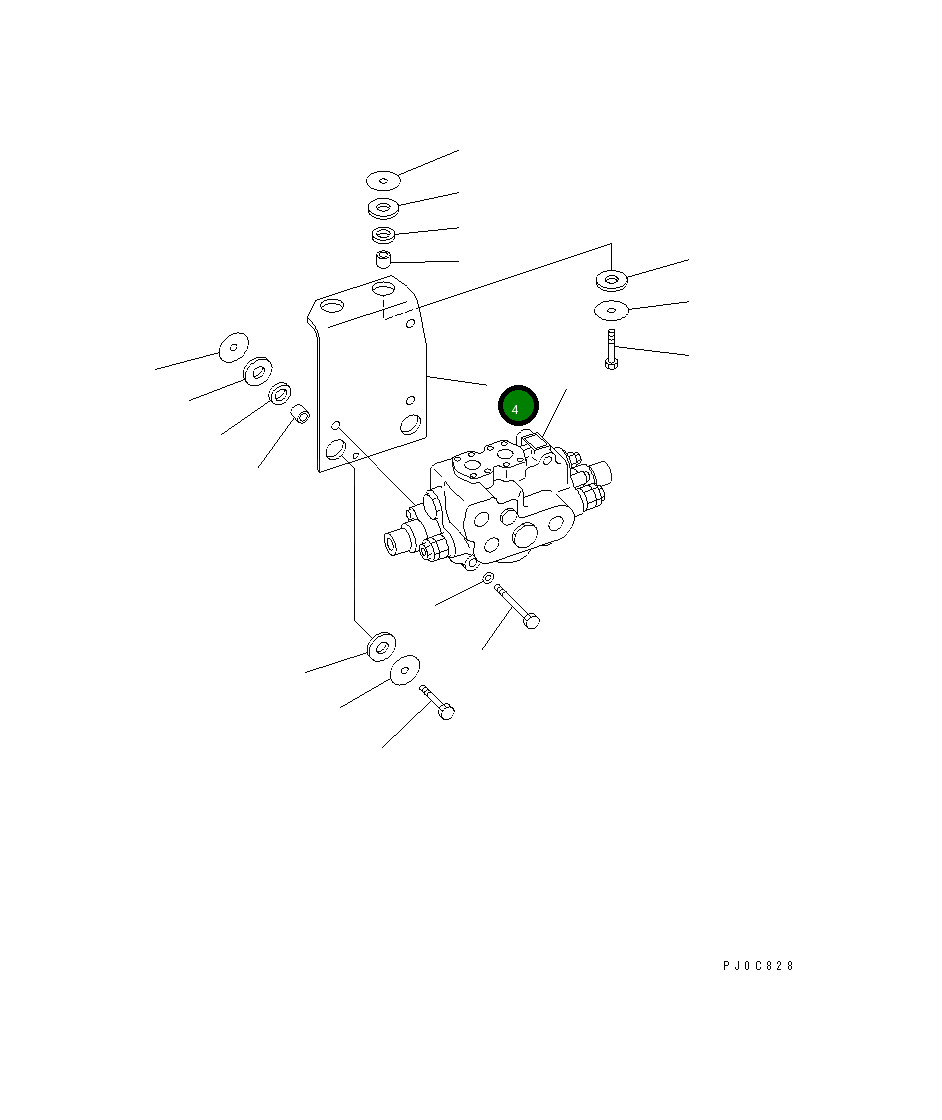 Кронштейн 421-64-35110 Komatsu