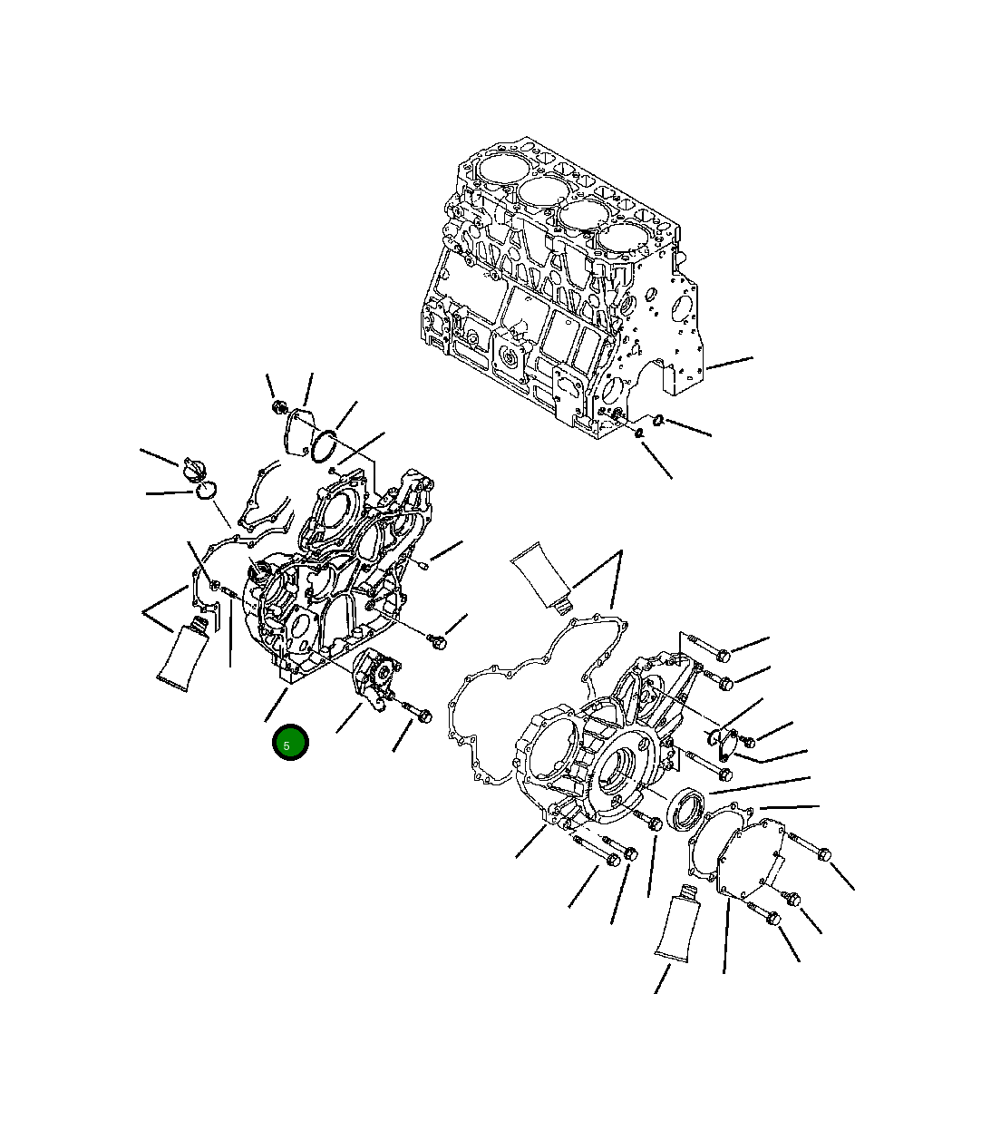 Корпус YM123900-01500 Komatsu