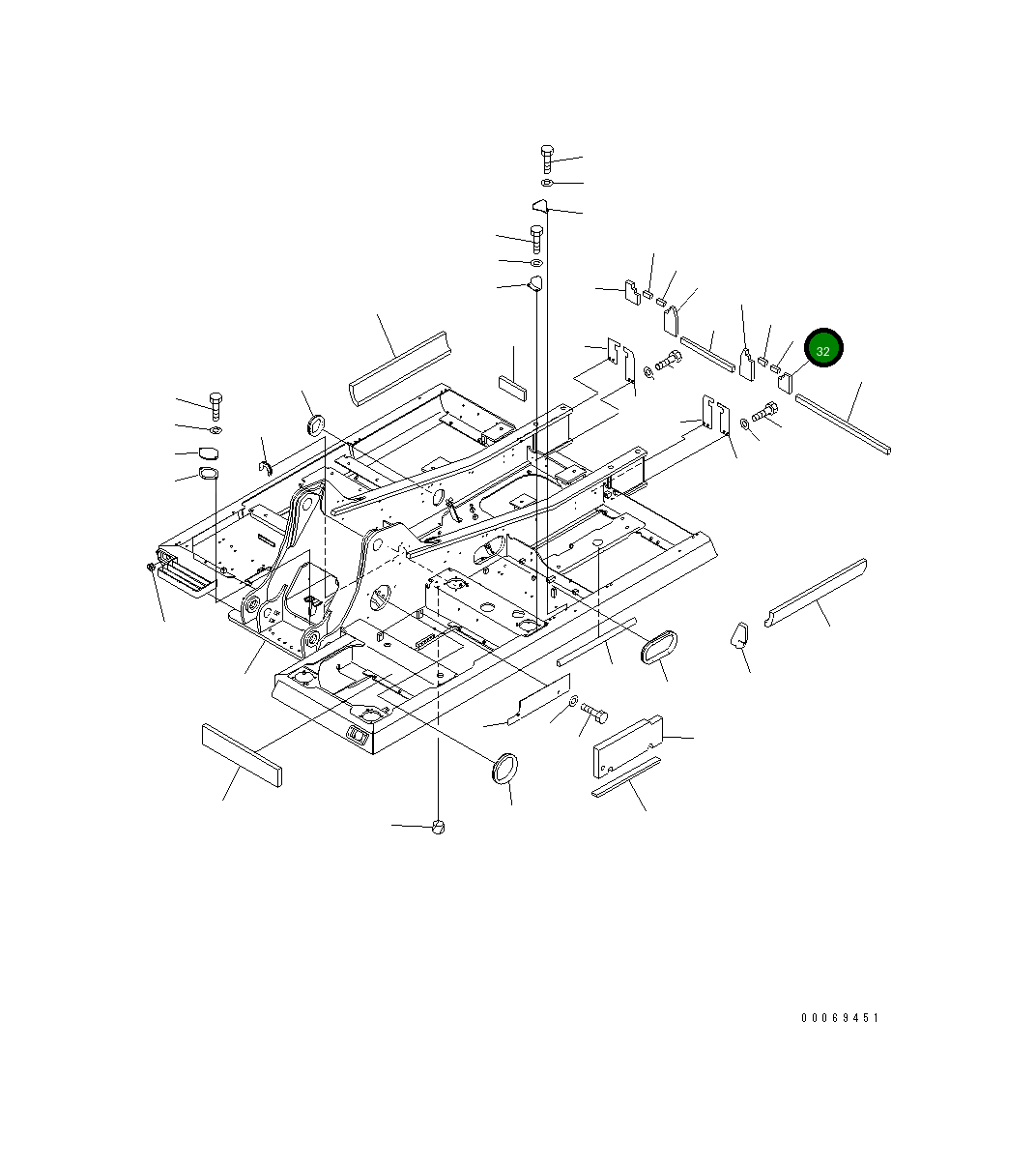 Лист 20Y-54-76160 Komatsu