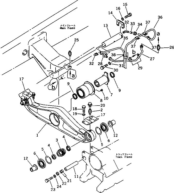 Палец 195-50-23240 Komatsu
