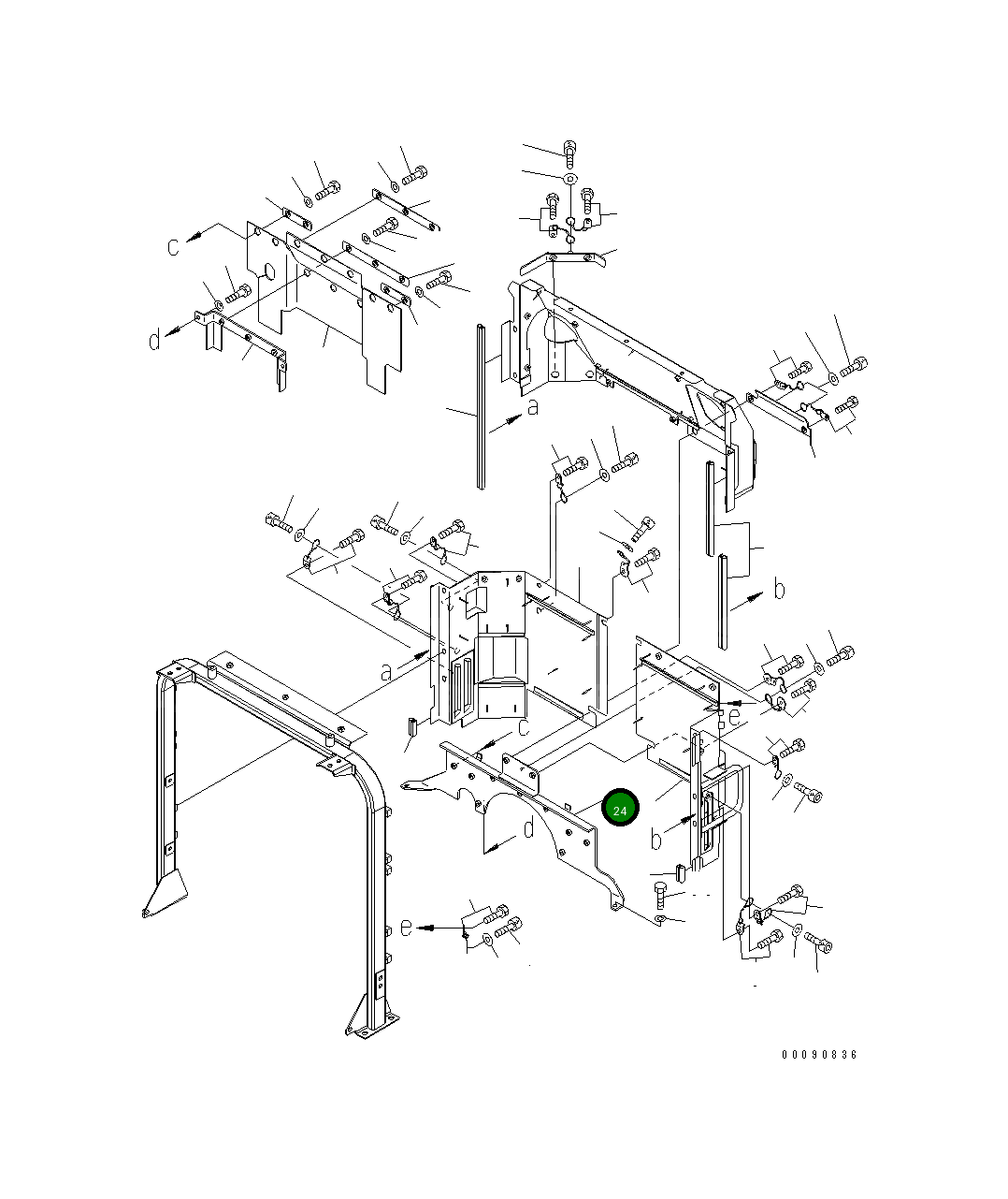 Кронштейн 421-54-45560 Komatsu