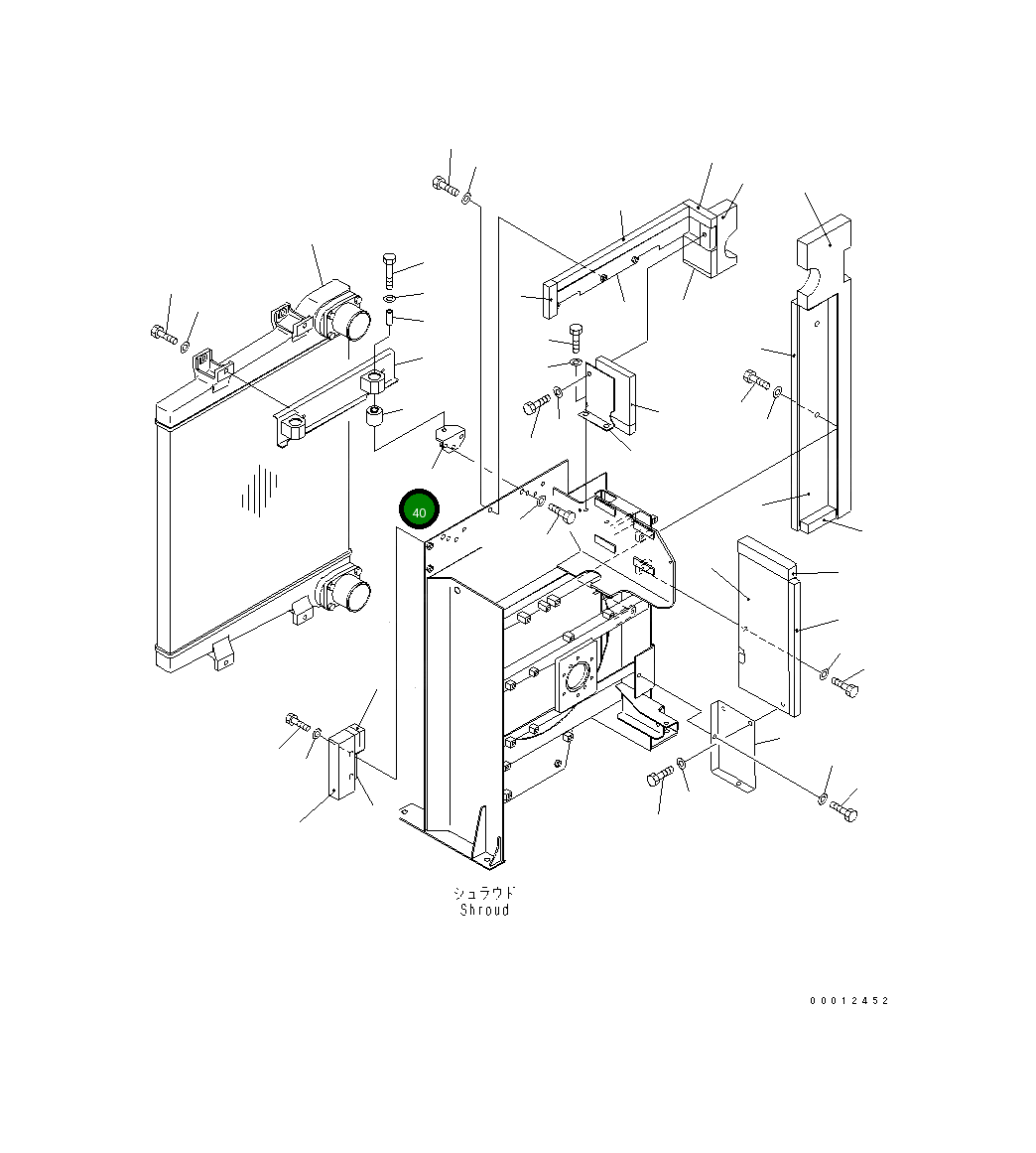 Кронштейн 21N-03-37950 Komatsu