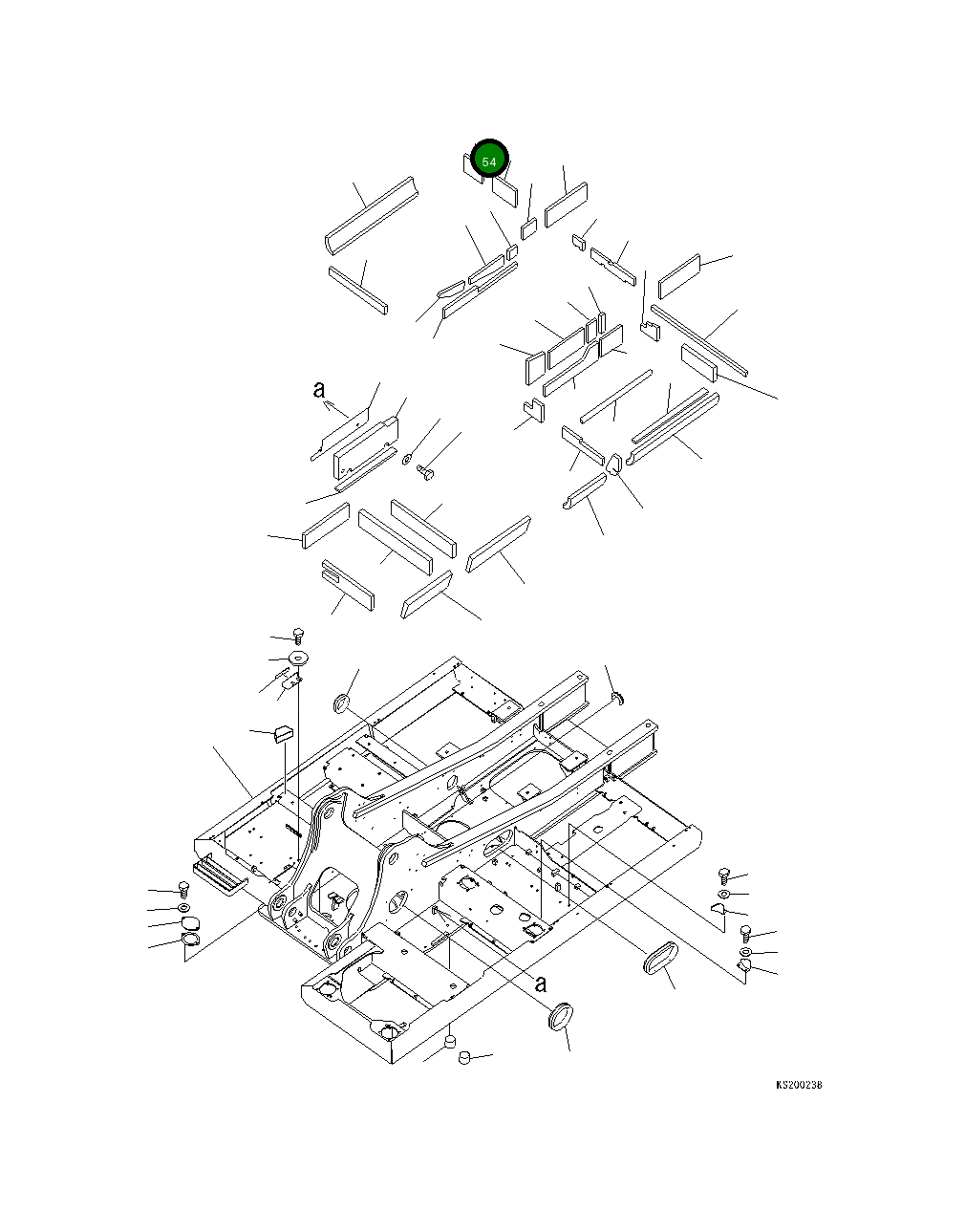 Лист 206-46-21280 Komatsu