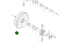 Направляющее колесо 10G-30-23320 Komatsu