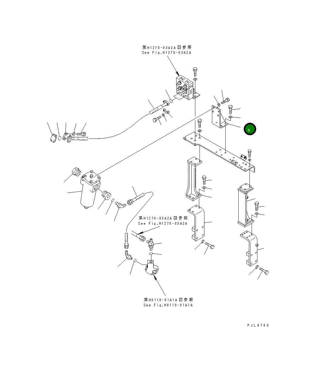 Кронштейн 208-62-67761 Komatsu